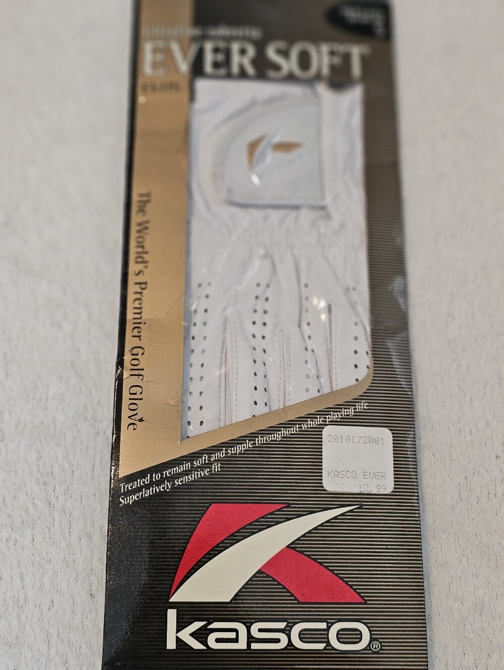 Kasco Eversoft Golf Glove Brand New Size Small Left Hand White Sports Golf